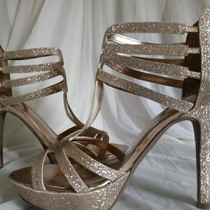 Size 9 shoes. Were used for prom, only wore once.